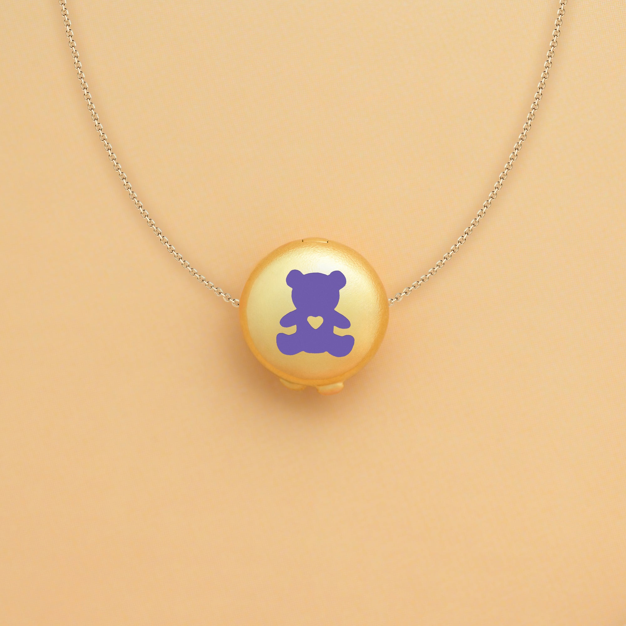 Reversible Necklace Charm – Bear (Courage)